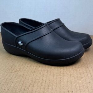 Crocs Neria Pro II Womens Black Slip Resistant Shoes Clogs